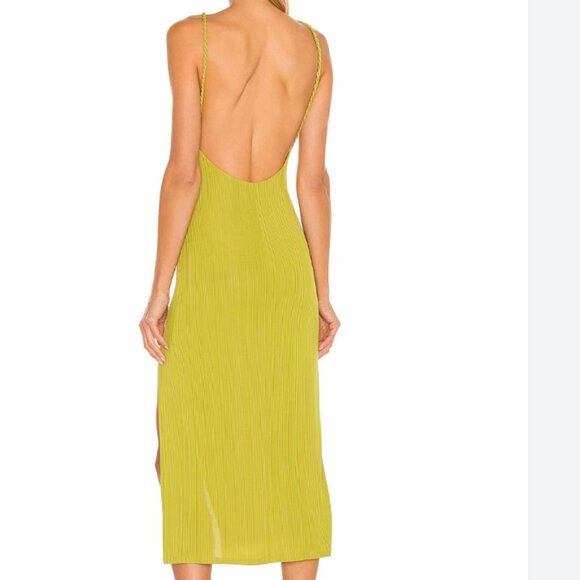 CAMILA COEHLO SHELLY GREEN/YELLOW MAXI DRESS NWT SM - Picture 3 of 5